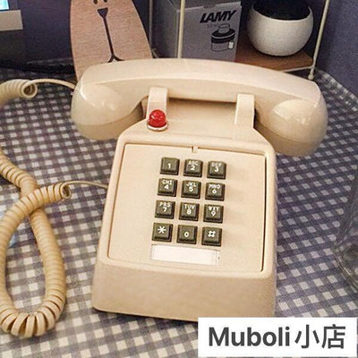 座機 電話機 辦公電話機 比特25T老式按鍵仿古復古座機古董時尚創意電話機美式機械鈴聲