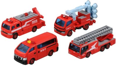 【現貨】全新日本原裝 Tomica 多美小汽車 消防車套組