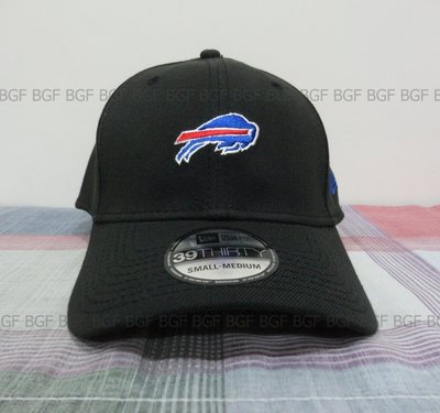 (寶金坊) NEW ERA 39FIFTY NFL 美式足球 Bills 水牛城比爾隊球帽 S/M 頭圍56-58 黑色