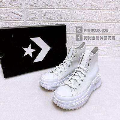 【豬豬老闆】CONVERSE RUN STAR LEGACY CX HI 白 厚底 增高 休閒鞋 女鞋 A06021C