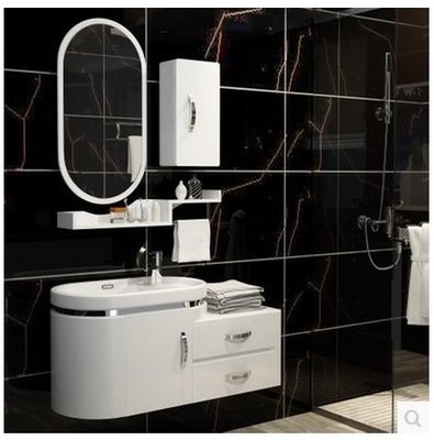 【名品家具】衛浴現代PVC浴室櫃組合（70-120公分） 洗臉盆 衛生間吊櫃 洗漱台 免運