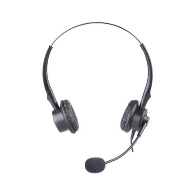 | 杭普 VT200D 電話耳機客服耳麥 雙耳話務員固話座機 頭戴式耳麥 電銷專用