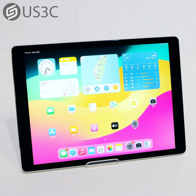 【US3C-青海店】【一元起標】台灣公司貨 Apple iPad Pro 12.9吋 第二代 64G WiFi+LTE 太空灰 指紋辨識 原彩顯示 二手平板