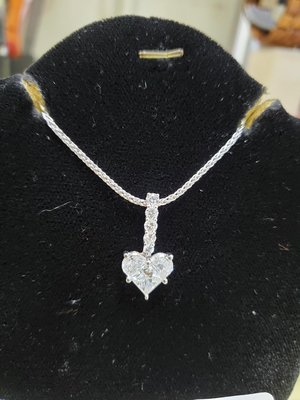 天然鑽石 項鍊 內刻750 鑽石項鍊 共約1.81ct 天然美鑽 附店保單 保證真鑽 含鍊出售 中古流當美品