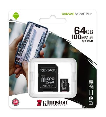 『儲存玩家』金士頓 Kingston 64GB 64G Micro SDXC UHS-I C10 記憶卡 SDCS2