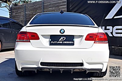 【政銓企業有限公司】BMW E92 改台規 M3 後保桿 專用 V款 V牌 卡夢 後下巴 後中包 現貨供應 密合度保證