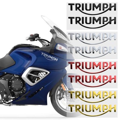 3D Triumph 凱旋 機車貼紙 軟膠標誌貼紙 越野摩托車改裝裝飾貼花-概念汽車
