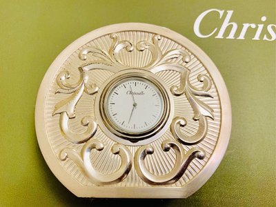 法國皇家古董小而重達一公斤Christofle 銀座鐘