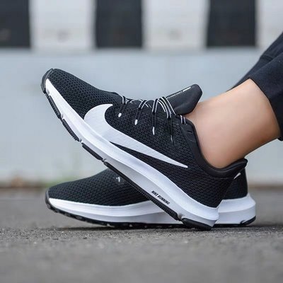現貨 iShoes正品 Nike Quest 2 情侶鞋 黑 白 運動 跑步 網布 透氣 慢跑鞋 CI3803-004