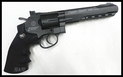 【原型軍品】全新 II  WG 6吋 精裝強化 約175m/s 702型 黑色 CO2 左輪 手槍 6MM