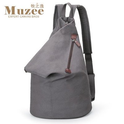 日本潮牌 MUZEE 正品新款韓版帆布雙肩包男士個性運動包時尚休閒背包潮流旅行包