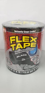 12/14前c 美國製FLEX TAPE強固型修補膠帶 4吋寬版 頁面是黑色單價 fdi