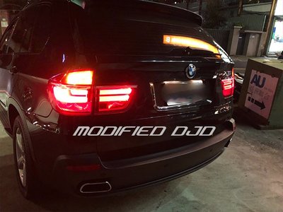 DJD19091201 BMW E70 X5 LED 導光住尾燈 後燈 光導 07 08 09 10 11 改新款寶馬