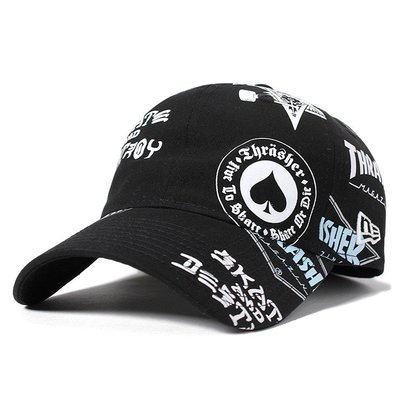 【PD帽饰】{XENO} 全新正品 New Era  Logo All Over THRASHER CAP 滿版 老帽 彎帽