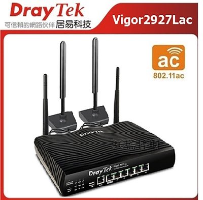 DrayTek 居易科技 Vigor 2927Lac Lte 4G 雙頻無線SSL VPN路由器 雙WAN 防火牆