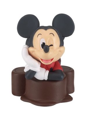 【QQ公仔物語】【NA578】【現貨滿千免運】Disney 迪士尼巧克力甜點公仔 扭蛋 單賣 米奇