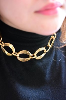 香奈兒 Chanel 80年代 古著 古董項鍊Vintage Gold Chain Necklace NICOLE RICHIE