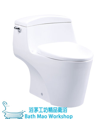 ◎浴茅工坊◎凱撒單體省水馬桶/噴射虹吸式沖水/一段式省水馬桶6公升/緩降馬桶蓋C1353