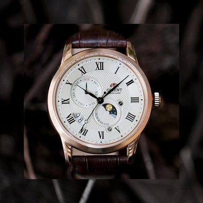 公司貨附發票｜ORIENT 東方錶 SUN&amp;MOON系列 RA-AK0007S 日月相腕錶