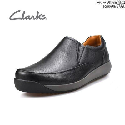Clarks其樂男鞋2022秋冬新款一腳蹬樂福鞋復古舒適透氣防水休閒鞋