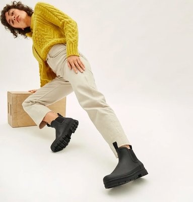 EVERLANE The Rain Boot 雨靴 短靴 雨鞋 防水 黑 橡膠 極簡設計 中性 女 全新正品現貨US8