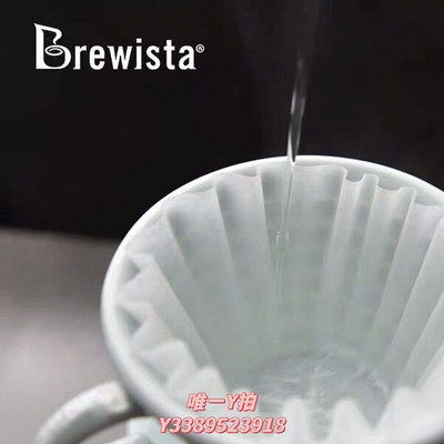 濾紙Brewista蛋糕型手沖咖啡濾紙滴濾式波浪型過濾咖啡紙bonavita喊話器