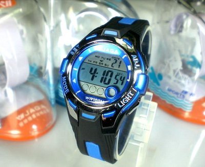地球儀鐘錶 新款 JAGA 冷光電子錶 新款 潮流 學生 上班族 生日禮物 附壓克力彩盒 衝評價↘420 M998黑藍