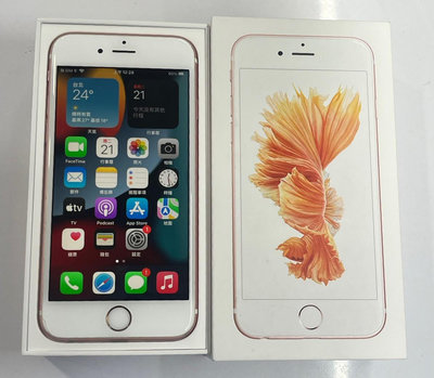 [3C百分百]Apple iPhone 6S 64G 粉 色 7成新 電池健康73% 4.7 玫瑰金 盒裝(信)10