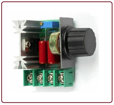 固定控制鈕電子調整調壓器、110~220V AC 2000W .調光、調速、調溫 馬達調速器 調光器