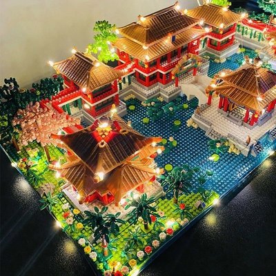 茜茜精品 拼圖兼容樂高益智積木巨大型中國故宮天安門圓明園城堡高難度建筑玩具