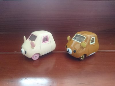 日本TAKARA TOMY TOMICA 2013年多美小汽車 拉拉熊 懶熊+懶妹兩組一起合售