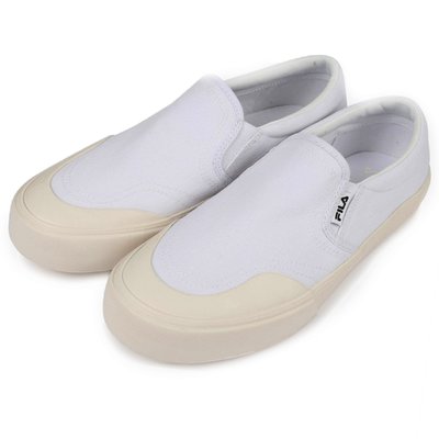 【AYW】FILA CLASSIC SLIP-ON CANVAS 白色 經典復古 帆布 懶人鞋 平底鞋 休閒鞋 運動鞋
