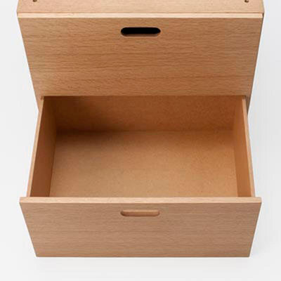 收納櫃無印良品 MUJI 組合式收納柜/抽屜2層/OA 白橡木風格現代簡約置物
