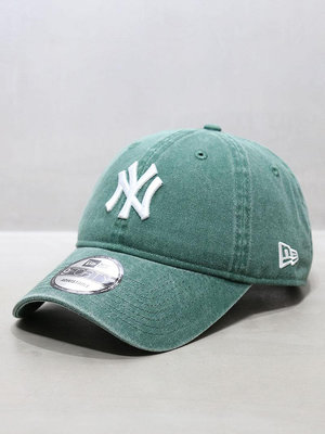 紐亦華棒球帽子MLB男女綠色軟頂大標NY洋基940鴨舌帽潮UU代購#