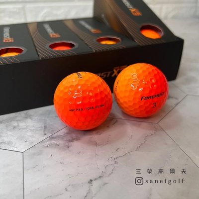 *三榮高爾夫*FOREMOST Pro-Tour X3系列漸層球-火焰橘