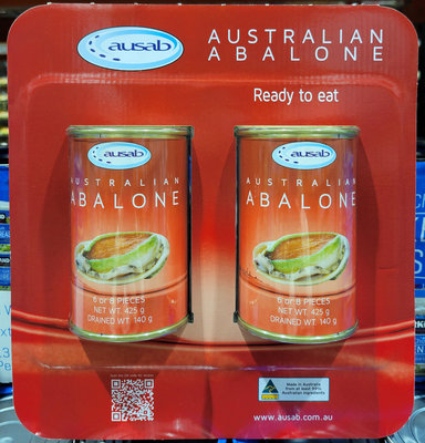 【小如的店】COSTCO好市多代購~Ausab 澳洲鮑魚罐頭(425g*2罐) 1117905