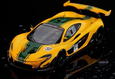 Almost Real 1/43 McLaren 麥拉倫 P1 GTR 日內瓦車展 黃色 黑色 金屬模型 汽車模型