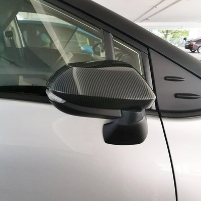 豐田 TOYOTA 2016-2022年 SIENTA 專用 碳纖維紋 後視鏡罩 後視鏡保護蓋 後視鏡蓋-概念汽車