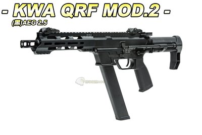 【翔準軍品AOG】KWA QRF MOD.2 AEG 2.5(黑) M-Lok 電動 衝鋒 長槍 生存遊戲