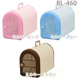 【BONEBONE】BL-460日本IRIS-粉嫩仿藤紋 貓狗外出提籠/附背帶(粉紅/粉藍/茶色) 特價650