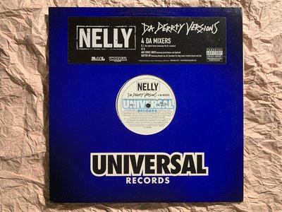 嘻哈饒舌男聲-尼利 重塑專輯-4曲混音 12”二手EP黑膠（美國宣傳版） Nelly - Da Derrty Versions 4 Da Remix