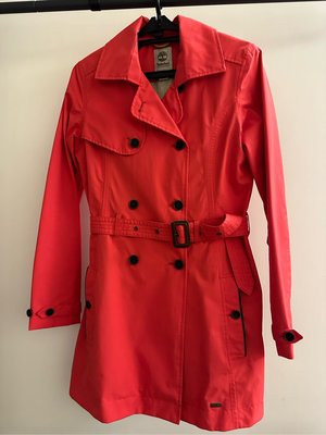 Timberland 紅色長版外套