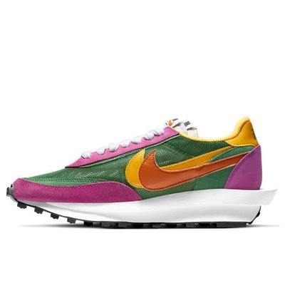 A-KAY0】NIKE X SACAI LD WAFFLE PINE GREEN 綠紫黃【BV0073-301