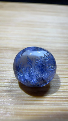 藍線花蛋0.7mm晶體很美，針狀藍線很美 奇石 擺件 文玩【天下奇物】289