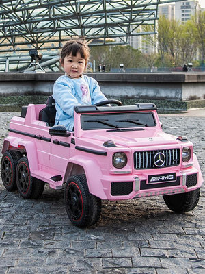 溜溜奔馳兒童電動車四驅六輪充電遙控寶寶嬰兒玩具車可坐大人小孩汽車