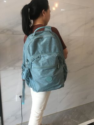 正品Kipling雙肩大容量旅行電腦背包凱浦林戶外時尚女書~特價