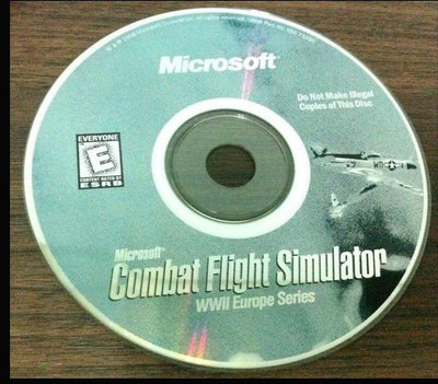 PC GAME~微軟戰鬥飛行模擬MICROSOFT Combat Flight Simulator~二戰歐洲系列~二手