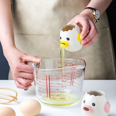 小雞陶瓷蛋清分離創意分蛋器雞蛋黄蛋白自動過濾烘焙工具