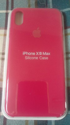 Apple iphone XS Max 原廠版保護套✩玫瑰紅色