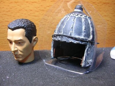 KJ1古代部門 1/6精緻舊化戰士頭盔一頂(奏/漢/唐的士兵鋼盔) mini模型